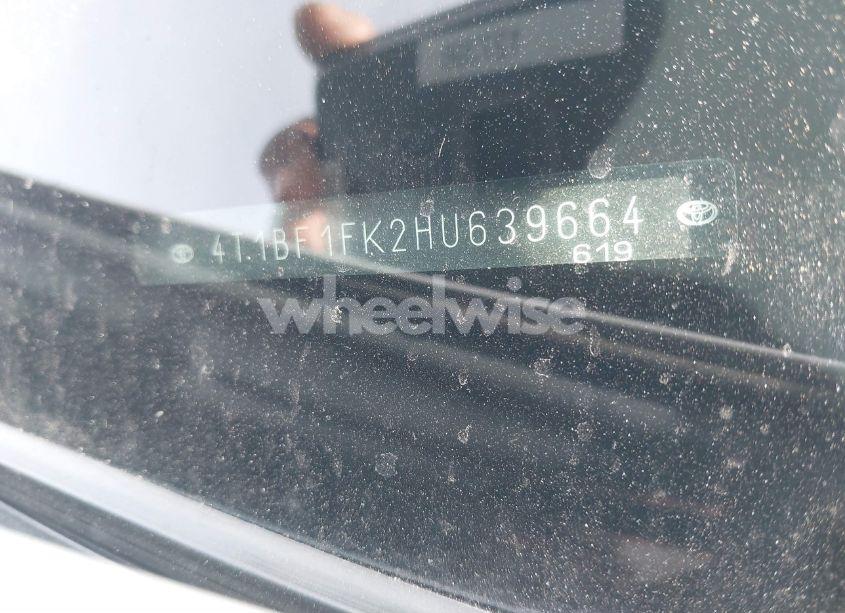 Photo 9 of 2017 Toyota Camry SE (VIN 4T1BF1FK2HU639664)