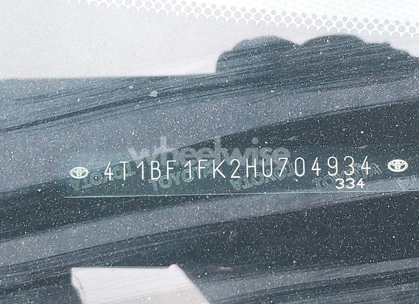 Photo 9 of 2017 Toyota Camry SE (VIN 4T1BF1FK2HU704934)