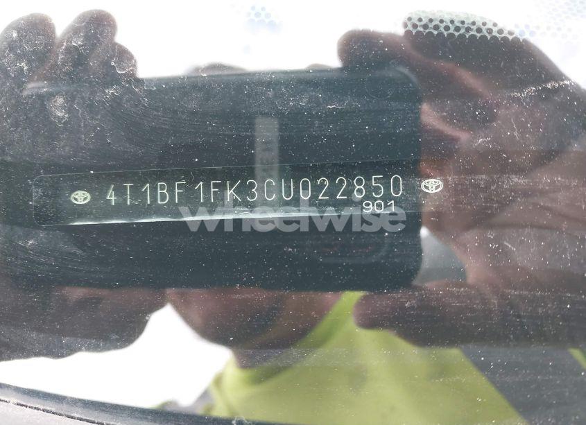 Photo 9 of 2012 Toyota Camry SE (VIN 4T1BF1FK3CU022850)