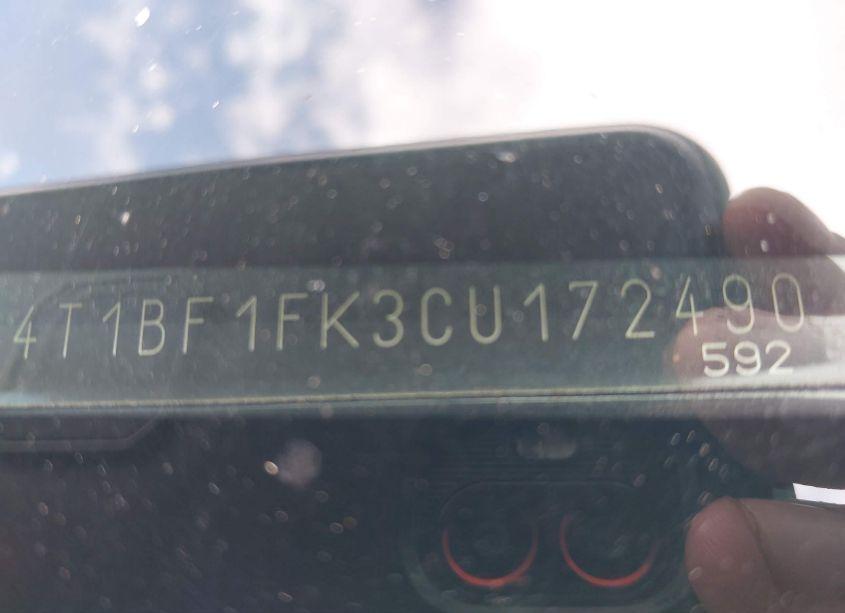 Photo 9 of 2012 Toyota Camry SE LIMITED EDITION (VIN 4T1BF1FK3CU172490)