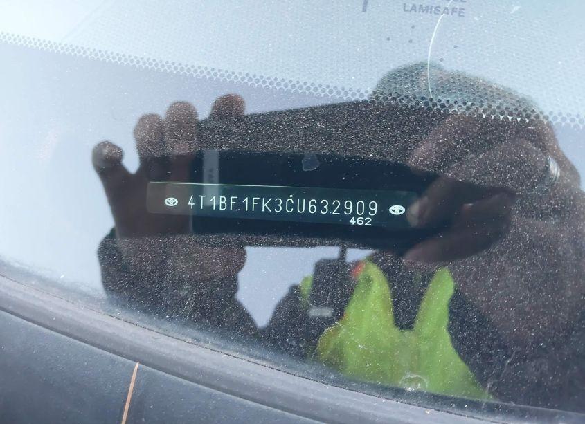 Photo 9 of 2012 Toyota Camry LE (VIN 4T1BF1FK3CU632909)