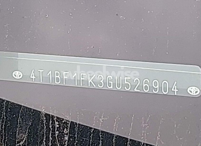 Photo 9 of 2016 Toyota Camry LE (VIN 4T1BF1FK3GU526904)