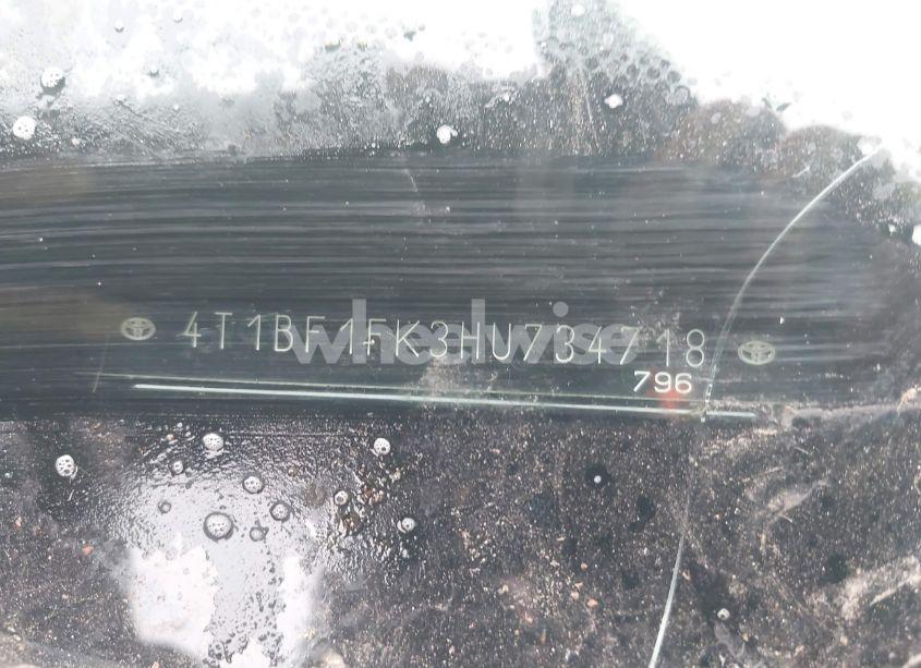 Photo 9 of 2017 Toyota Camry LE (VIN 4T1BF1FK3HU734718)