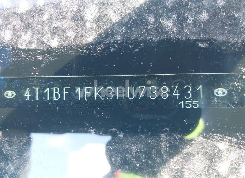 Photo 17 of 2017 Toyota Camry SE (VIN 4T1BF1FK3HU738431)