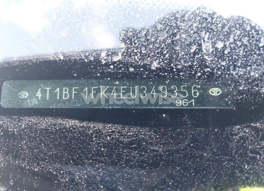 Photo 9 of 2014 Toyota Camry SE SPORT (VIN 4T1BF1FK4EU349356)