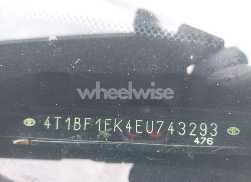 Photo 9 of 2014 Toyota Camry SE (VIN 4T1BF1FK4EU743293)