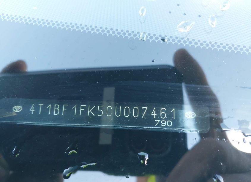 Photo 9 of 2012 Toyota Camry LE (VIN 4T1BF1FK5CU007461)