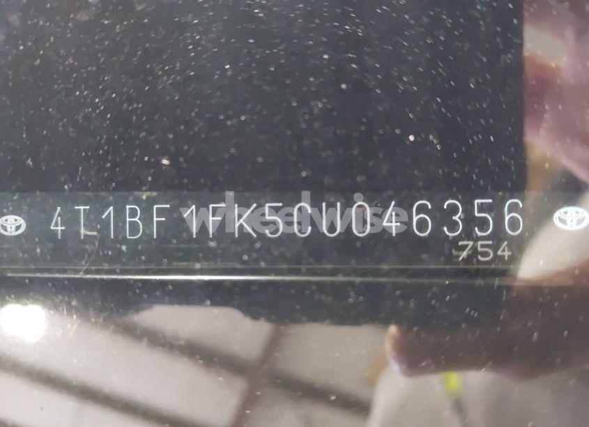 Photo 9 of 2012 Toyota Camry SE (VIN 4T1BF1FK5CU046356)