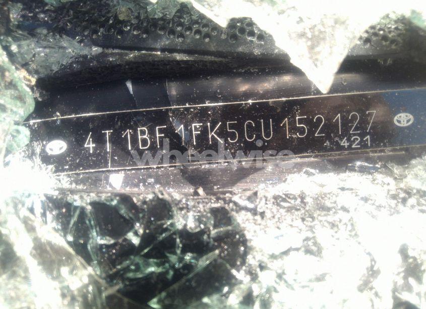 Photo 9 of 2012 Toyota Camry SE (VIN 4T1BF1FK5CU152127)