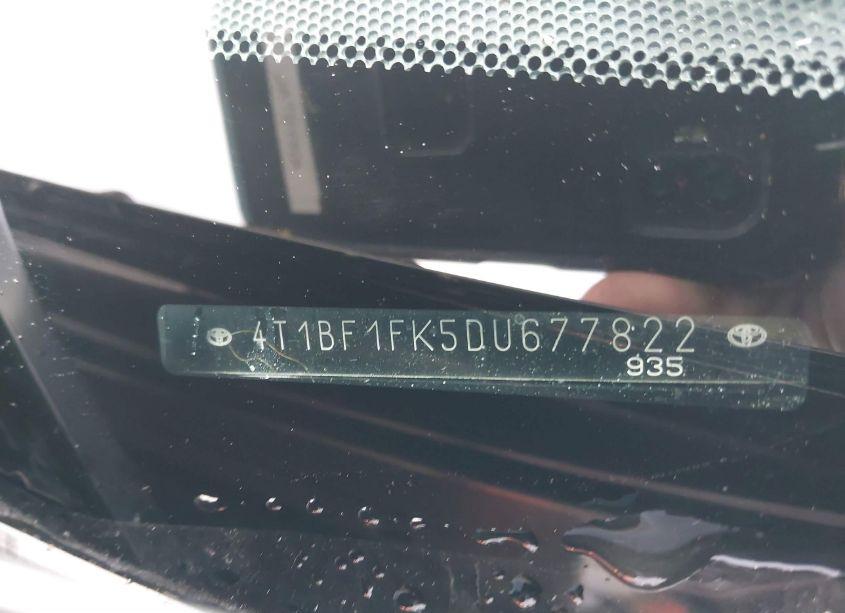 Photo 9 of 2013 Toyota Camry SE (VIN 4T1BF1FK5DU677822)