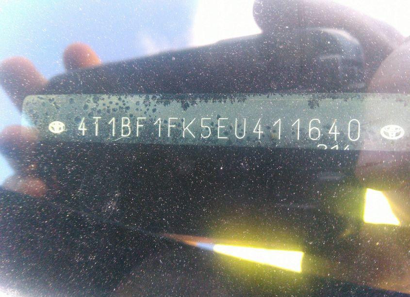 Photo 9 of 2014 Toyota Camry SE (VIN 4T1BF1FK5EU411640)