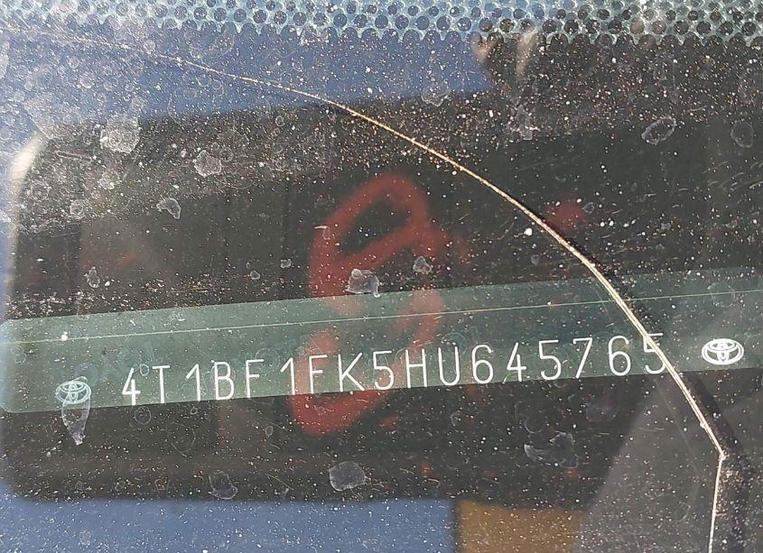 Photo 17 of 2017 Toyota Camry SE (VIN 4T1BF1FK5HU645765)