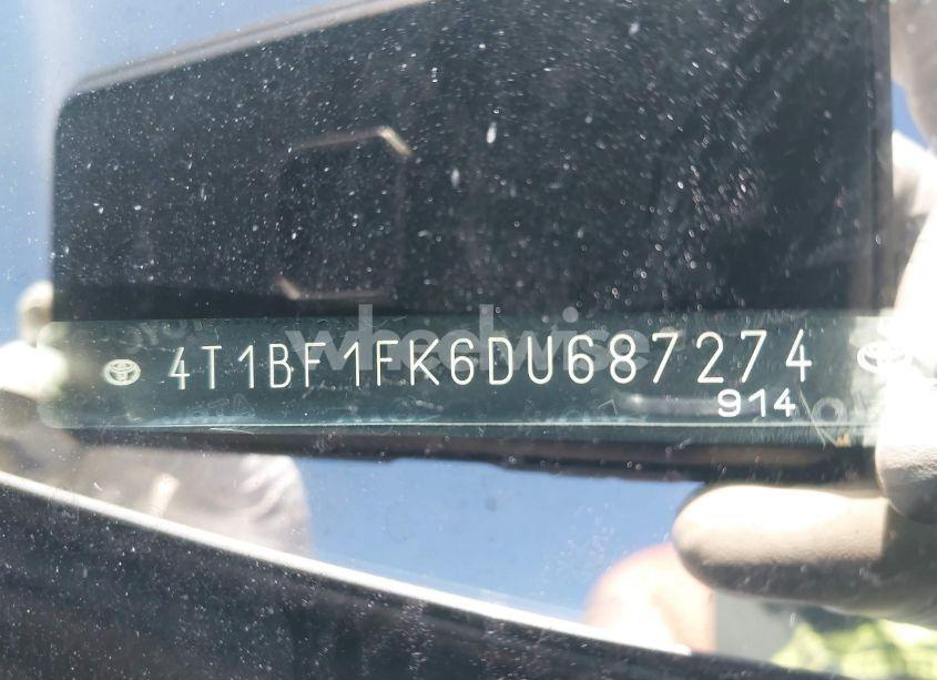 Photo 9 of 2013 Toyota Camry LE (VIN 4T1BF1FK6DU687274)