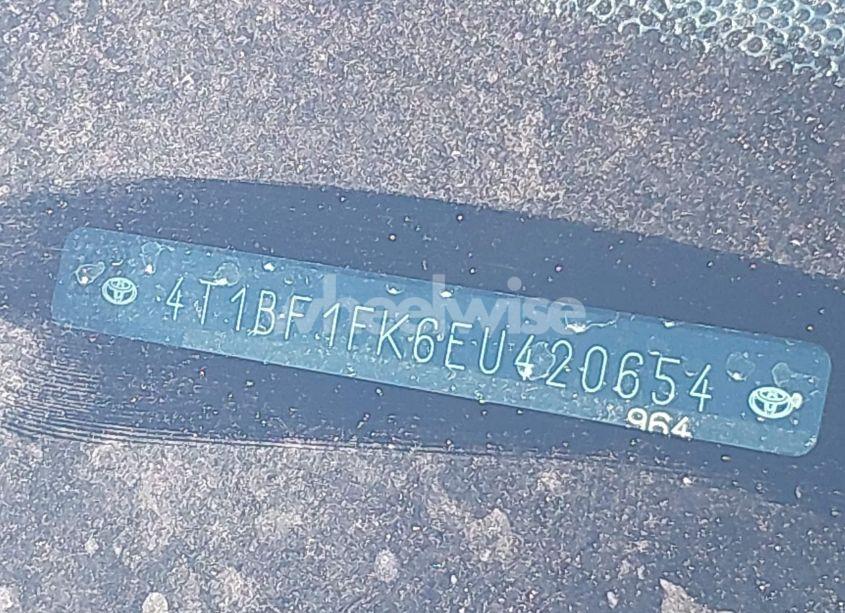 Photo 12 of 2014 Toyota Camry LE (VIN 4T1BF1FK6EU420654)