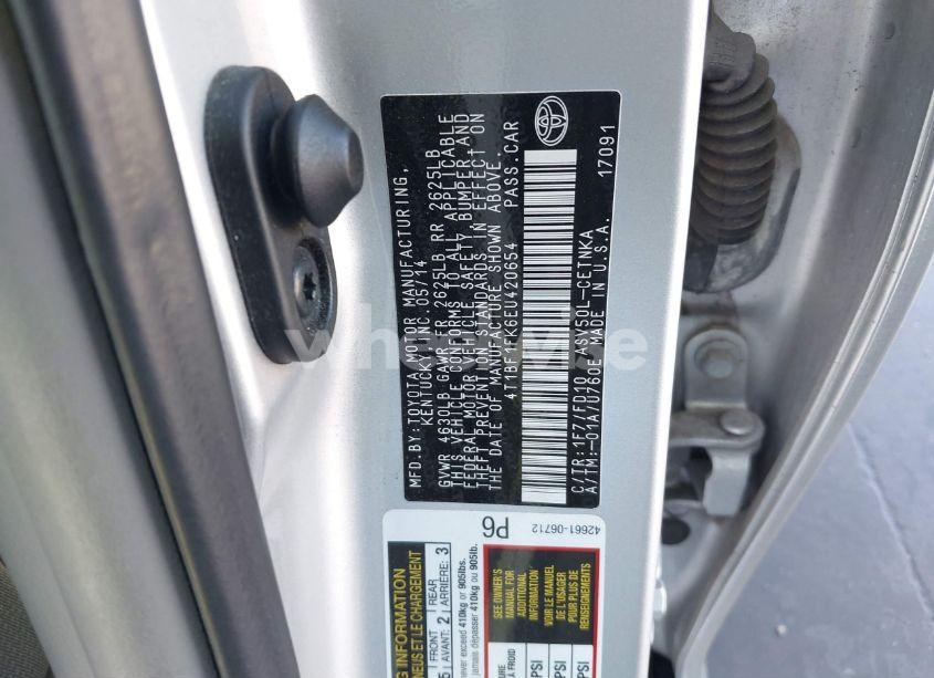 Photo 9 of 2014 Toyota Camry LE (VIN 4T1BF1FK6EU420654)