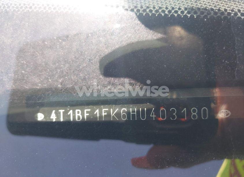 Photo 9 of 2017 Toyota Camry LE (VIN 4T1BF1FK6HU403180)