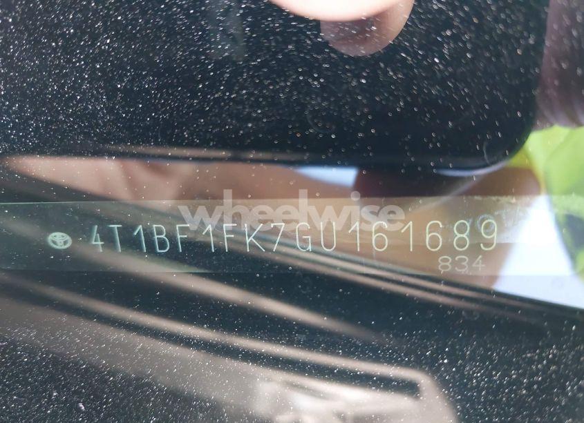 Photo 9 of 2016 Toyota Camry SE (VIN 4T1BF1FK7GU161689)