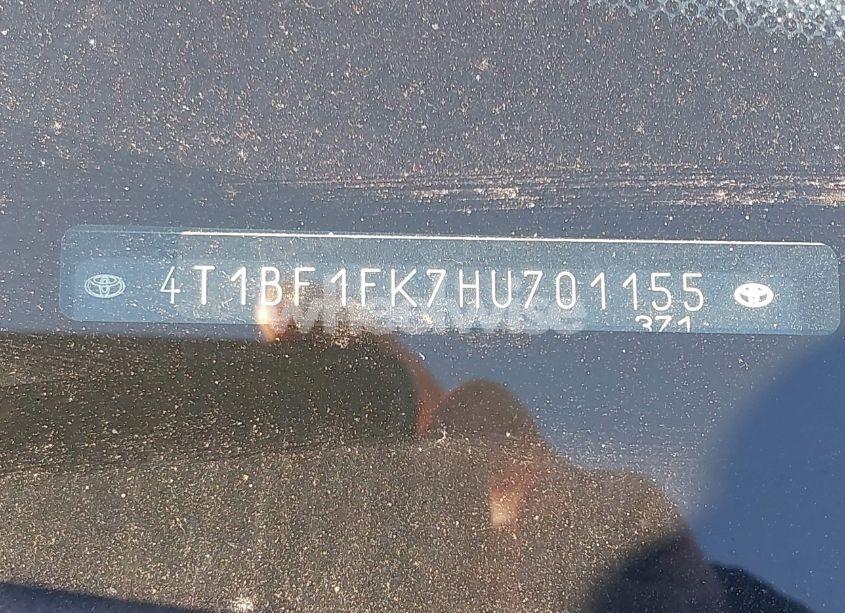 Photo 9 of 2017 Toyota Camry XLE (VIN 4T1BF1FK7HU701155)