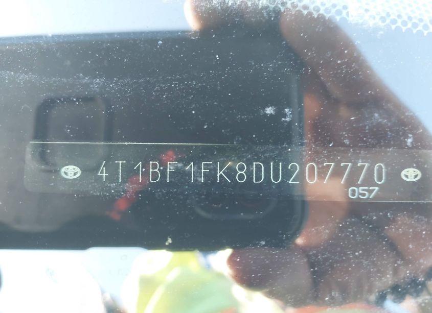 Photo 9 of 2013 Toyota Camry SE (VIN 4T1BF1FK8DU207770)