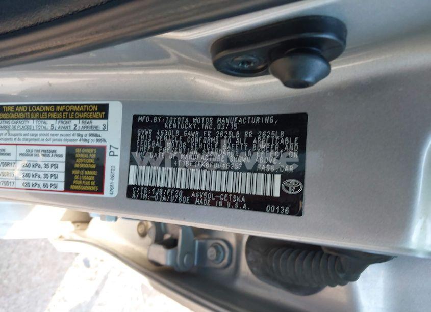 Photo 9 of 2015 Toyota Camry SE (VIN 4T1BF1FK8FU046257)