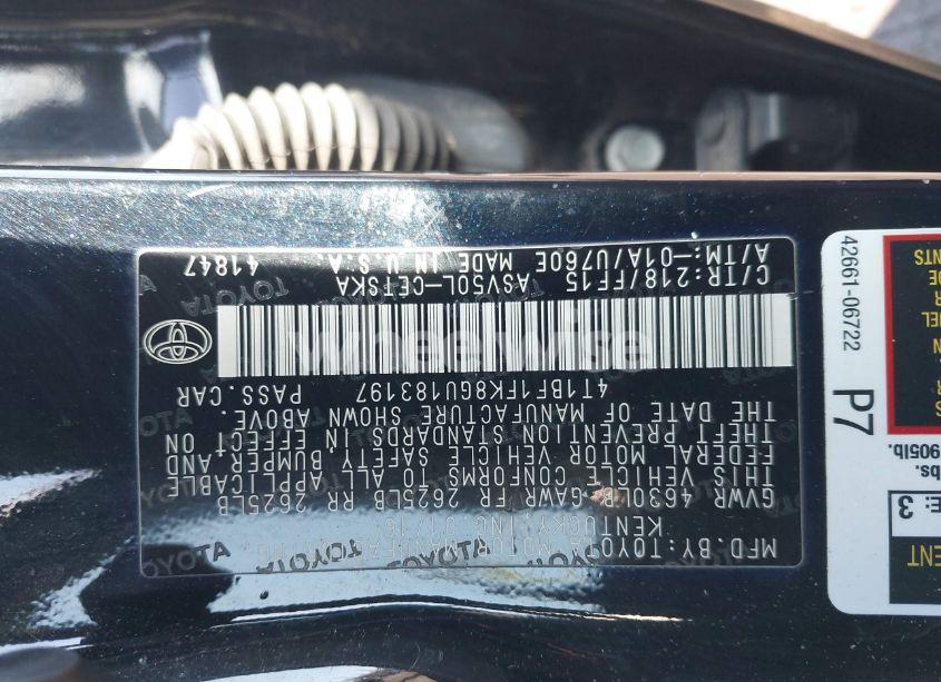 Photo 9 of 2016 Toyota Camry SE (VIN 4T1BF1FK8GU183197)