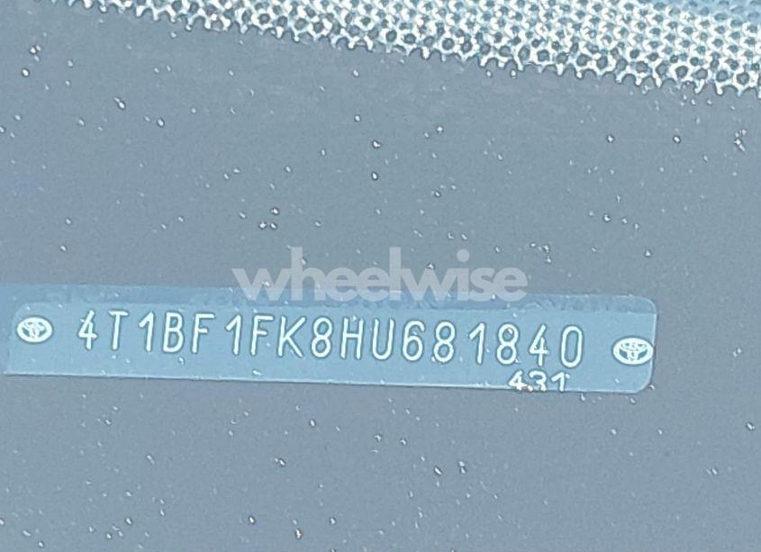 Photo 9 of 2017 Toyota Camry LE (VIN 4T1BF1FK8HU681840)