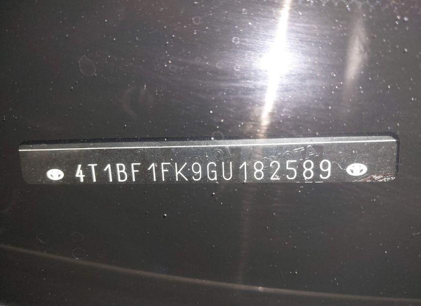 Photo 17 of 2016 Toyota Camry SE (VIN 4T1BF1FK9GU182589)