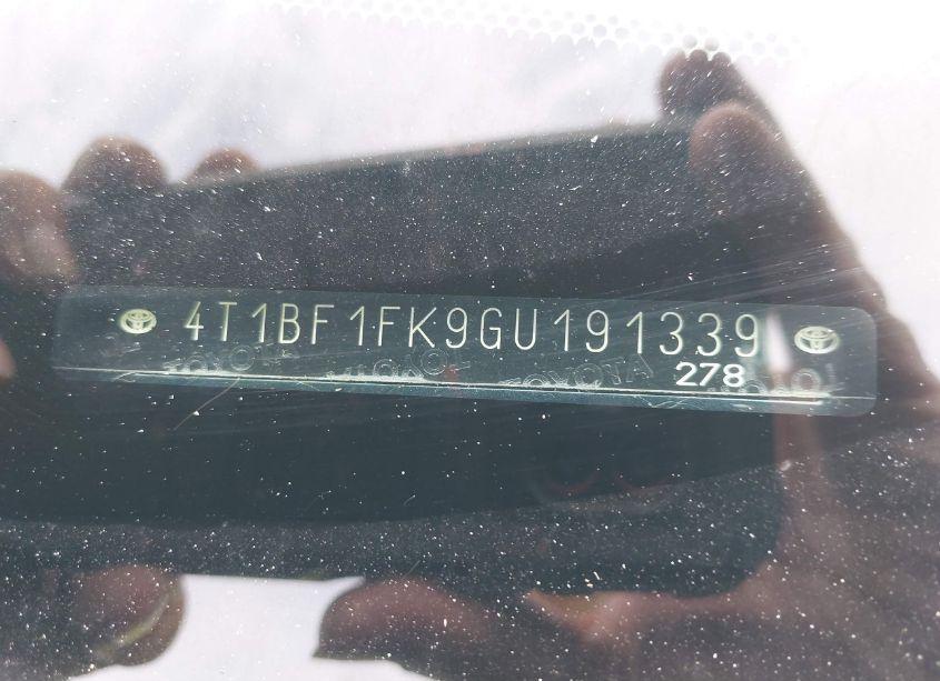 Photo 9 of 2016 Toyota Camry LE (VIN 4T1BF1FK9GU191339)