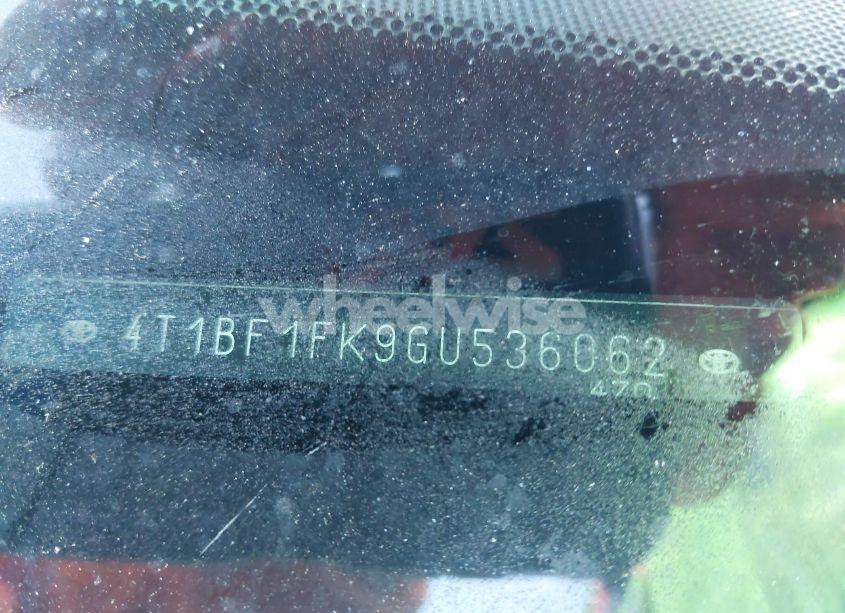 Photo 17 of 2016 Toyota Camry SE (VIN 4T1BF1FK9GU536062)