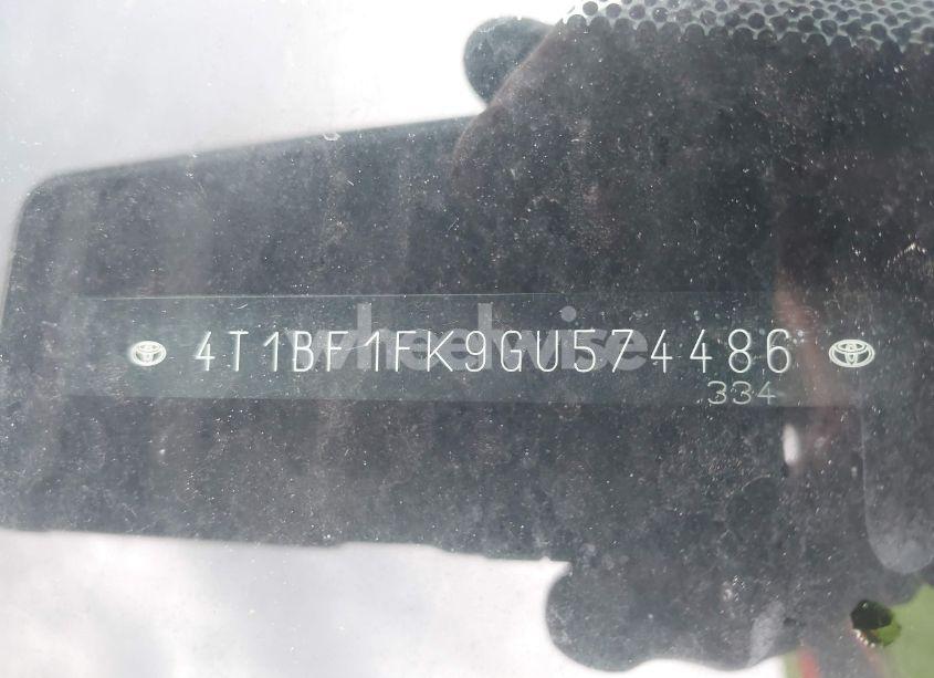 Photo 9 of 2016 Toyota Camry SE (VIN 4T1BF1FK9GU574486)