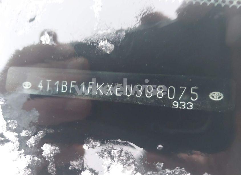 Photo 9 of 2014 Toyota Camry SE (VIN 4T1BF1FKXEU398075)