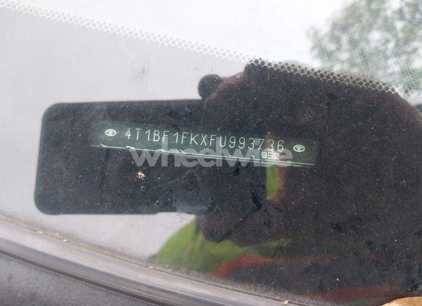 Photo 17 of 2015 Toyota Camry SE (VIN 4T1BF1FKXFU993736)