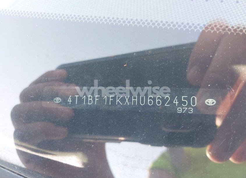 Photo 9 of 2017 Toyota Camry LE (VIN 4T1BF1FKXHU662450)