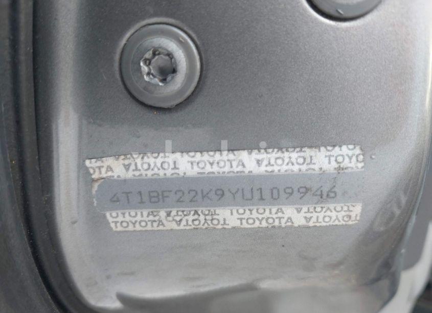 Photo 9 of 2000 Toyota Camry LE V6 (VIN 4T1BF22K9YU109946)