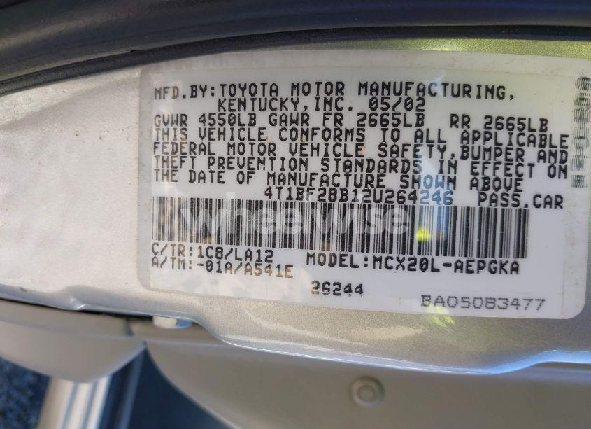 Photo 9 of 2002 Toyota Avalon XLS (VIN 4T1BF28B12U264246)