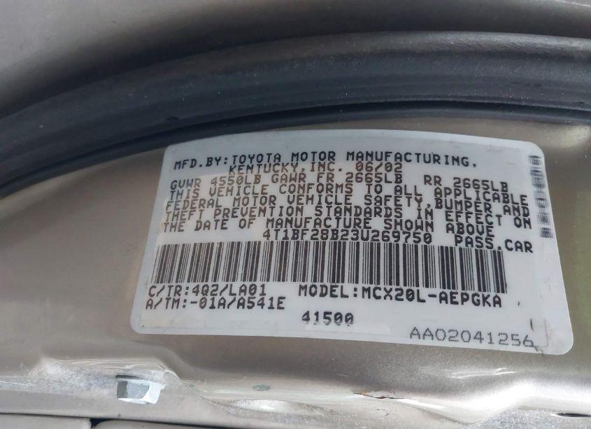 Photo 9 of 2003 Toyota Avalon XLS (VIN 4T1BF28B23U269750)