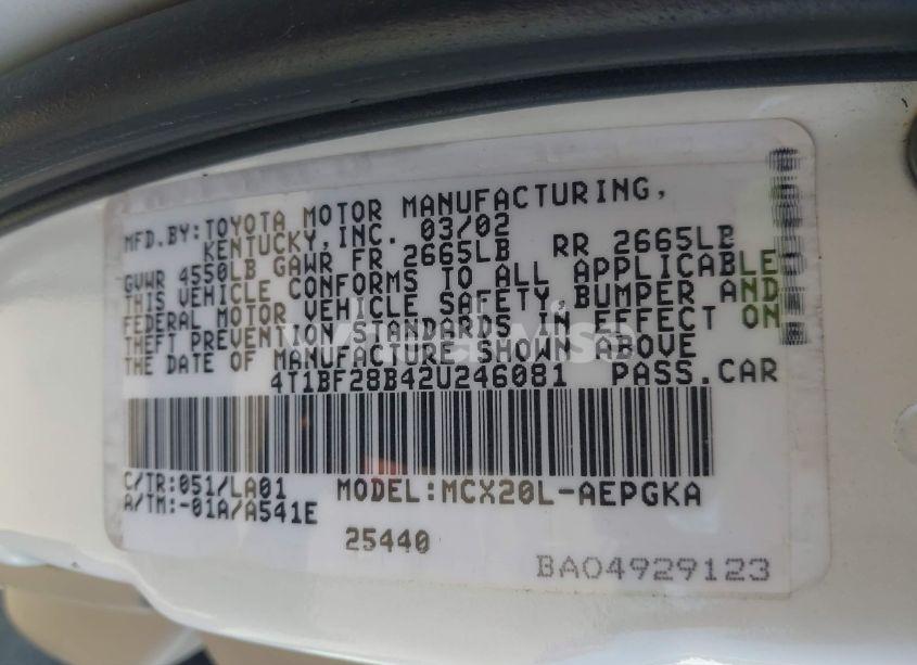 Photo 9 of 2002 Toyota Avalon XLS (VIN 4T1BF28B42U246081)