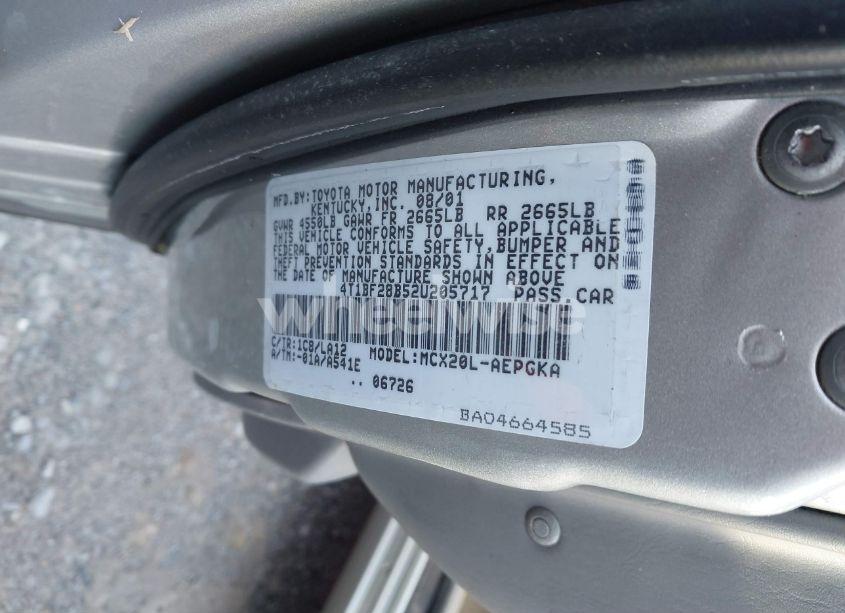 Photo 9 of 2002 Toyota Avalon XLS (VIN 4T1BF28B52U205717)