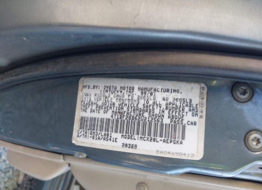 Photo 9 of 2002 Toyota Avalon XLS (VIN 4T1BF28B62U212563)