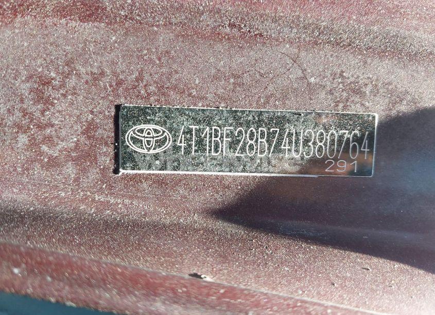 Photo 9 of 2004 Toyota Avalon XLS (VIN 4T1BF28B74U380764)