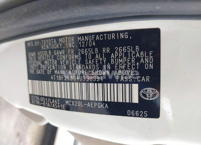 Photo 9 of 2004 Toyota Avalon XLS (VIN 4T1BF28B84U390994)