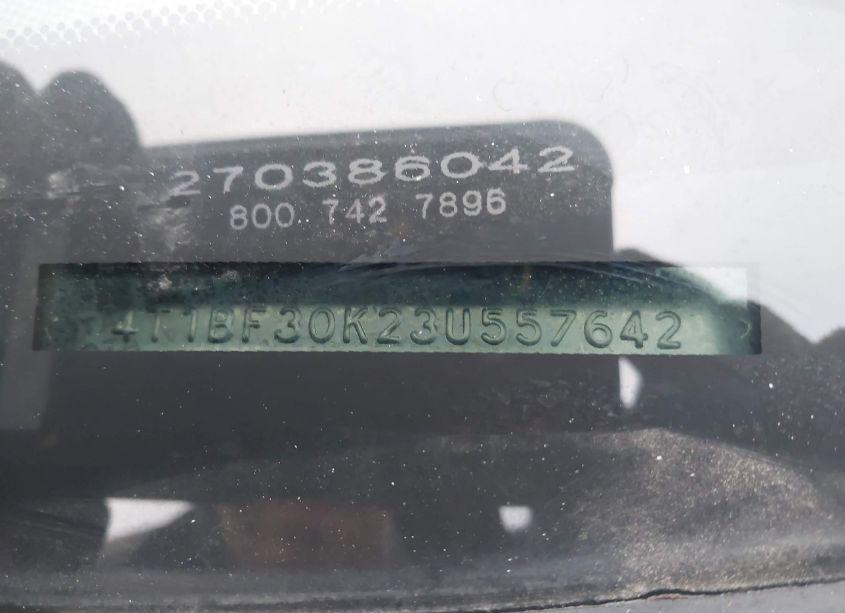 Photo 9 of 2003 Toyota Camry XLE V6 (VIN 4T1BF30K23U557642)