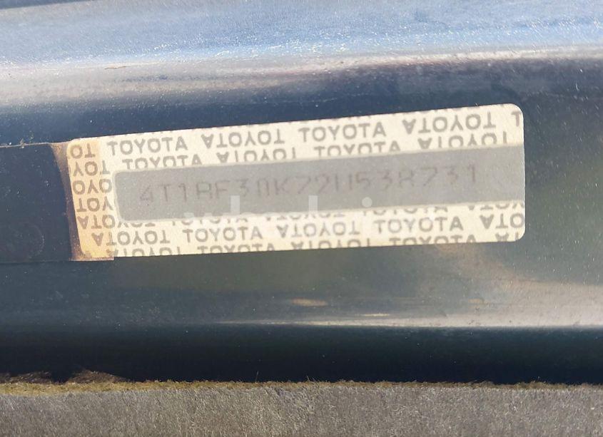 Photo 9 of 2002 Toyota Camry XLE V6 (VIN 4T1BF30K72U538731)