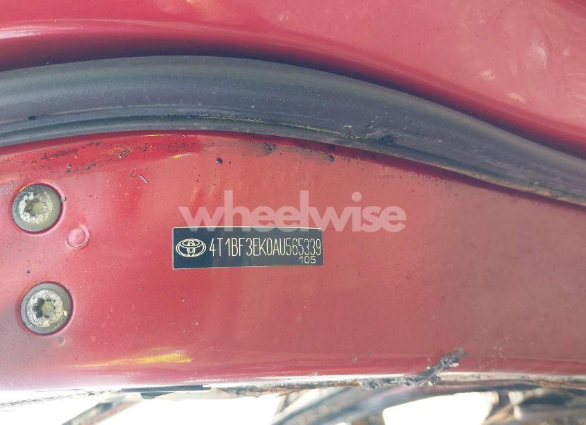 Photo 9 of 2010 Toyota Camry SE (VIN 4T1BF3EK0AU565339)