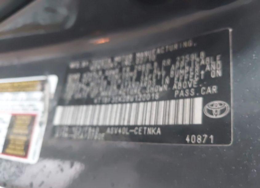 Photo 9 of 2011 Toyota Camry LE (VIN 4T1BF3EK0BU120018)