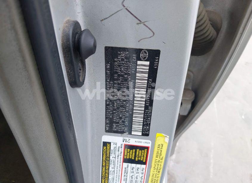 Photo 9 of 2010 Toyota Camry SE (VIN 4T1BF3EK1AU051578)