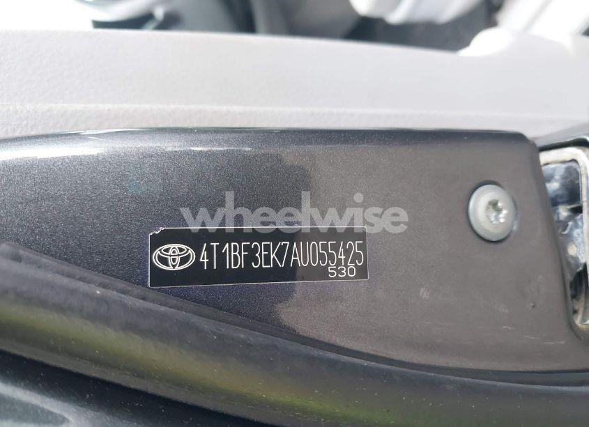 Photo 12 of 2010 Toyota Camry LE (VIN 4T1BF3EK7AU055425)