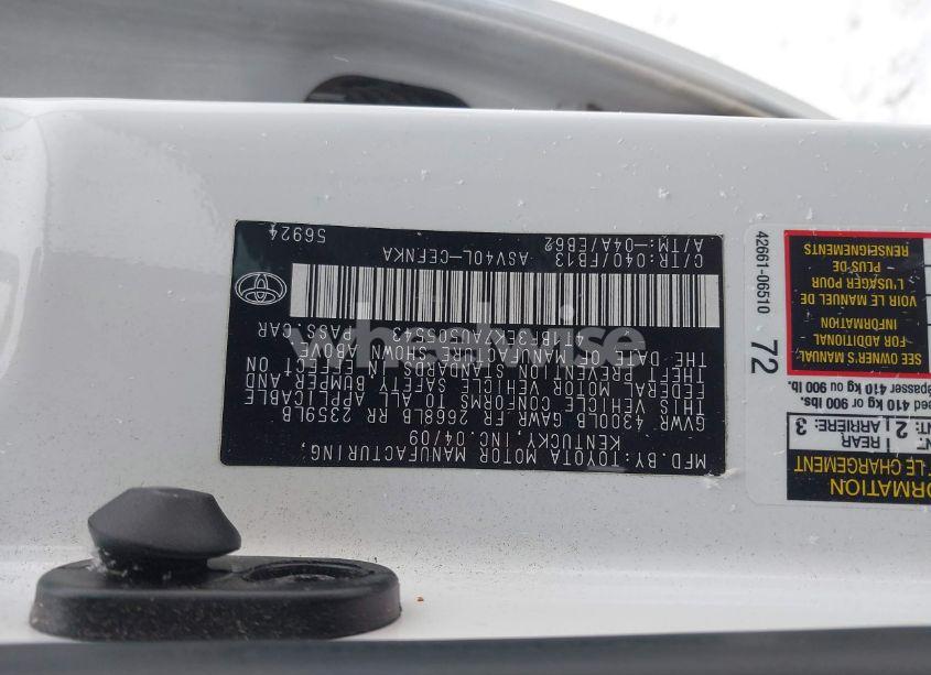 Photo 9 of 2010 Toyota Camry (VIN 4T1BF3EK7AU505543)