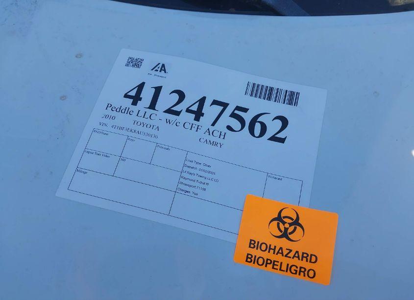 Photo 5 of 2010 Toyota Camry (VIN 4T1BF3EK8AU530130)