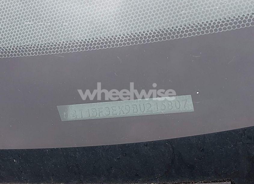 Photo 9 of 2011 Toyota Camry LE (VIN 4T1BF3EK9BU215807)